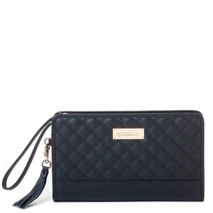 Black Quilted Clutch - Boutique Spartina 449